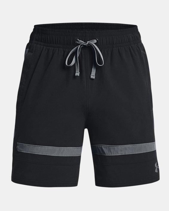 Men's UA Baseline Woven Shorts in Black image number 4
